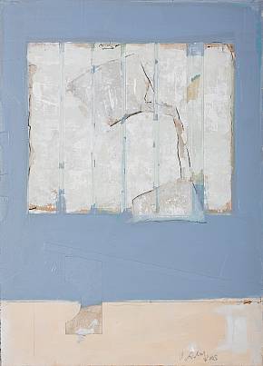 ohne Titel  Acryl / Papiere auf Holz 