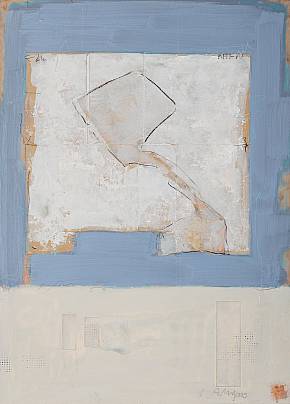 ohne Titel  Acryl / Papiere auf Holz 