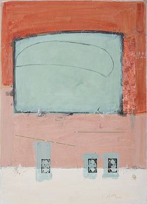 ohne Titel  Acryl / Papiere auf Holz 