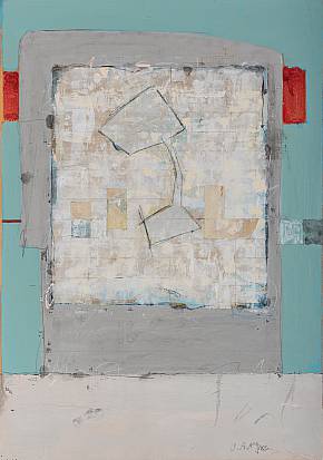 ohne Titel  Acryl / Papiere auf Holz 
