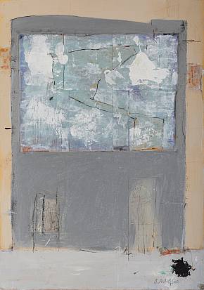 ohne Titel  Acryl / Papiere auf Holz 